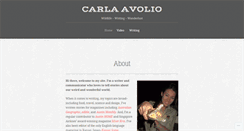 Desktop Screenshot of carlaavolio.com