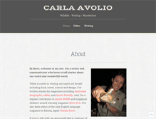 Tablet Screenshot of carlaavolio.com